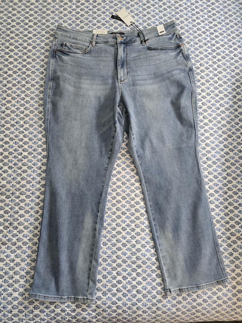 Judy Blue Size 24W Straight High Waist Light Blue Boot Cut Jeans NWT!